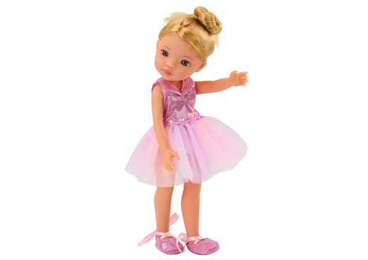 Lalka Baletnica Różowa Laleczka Balerina Sukienka 33cm