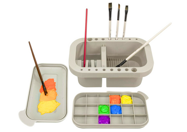 Brush Washer Storage Container Organizer