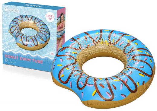 Donut-Schwimmring Donut Blau 107 cm Bestway 36118