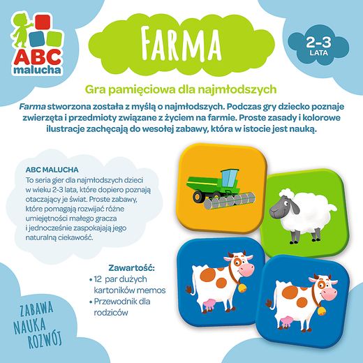 Gra edukacyjna dla dzieci Farma ABC Malucha Trefl 01944