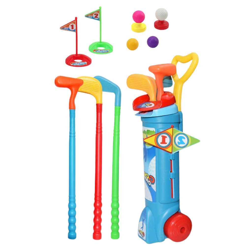 ND24_24349 Zestaw Do Gry W Golfa Wozek Kije Pole