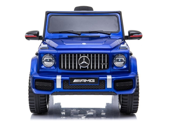 Kinderfahrzeug Mercedes G63 AMG Blau lackiert Ledersitz EVA-Reifen Auto