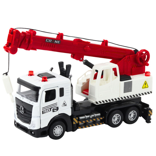 LKW mit Kran, Metallkabine, verstellbarem Ausleger, Licht- und Soundanlage