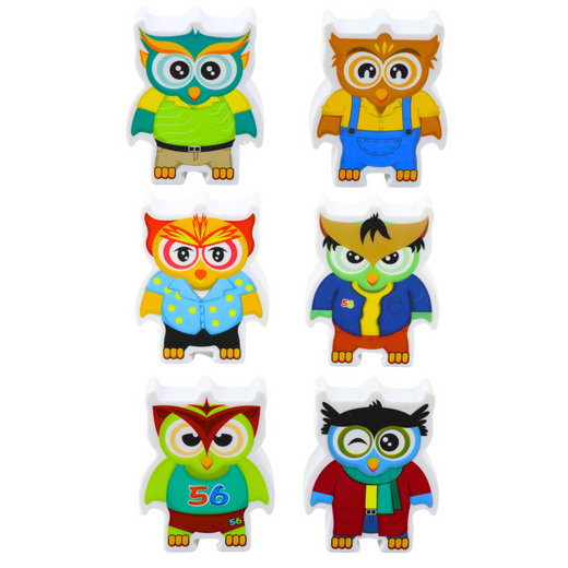 Educational Game Owls Arcade Logic Puzzle Domino 18 pcs.