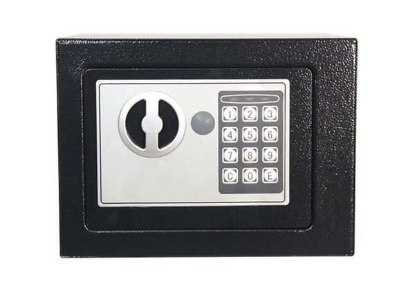 Electronic Safe Code Locker Steel Black