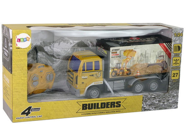 Remote Controlled Construction Truck 1:24 Yellow