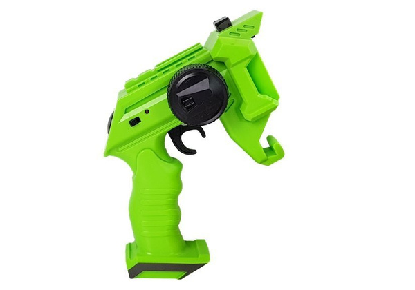 Gun Launcher Car 2 in 1 Remotely Operated Foam Discs Green