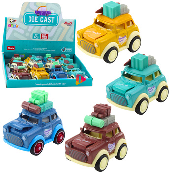 Tourenwagen aus Metall mit hüpfender Motorhaube, Mix-Antrieb