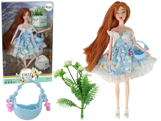 Emily Spring Baby Doll Red Hair Flowers