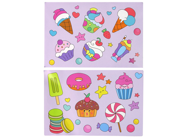 Kreativ-Set Glasfenster Fusing-Farbe Eiscreme Süßigkeiten 3D