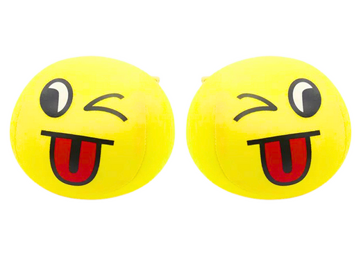 Soft Ball Smiley Emoji Ball Yellow 9cm