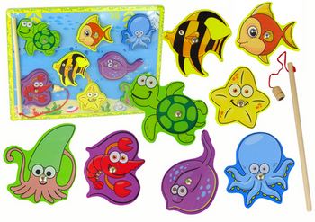 Wooden Set for Catching Sea Animals