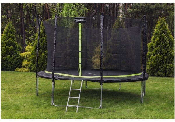 Trampolin 366cm LEAN SPORT PRO 12ft 72 Federn Gartentrampolin Kindertrampolin