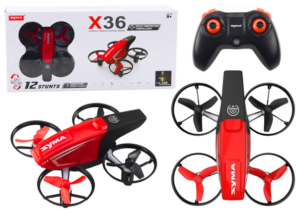 Remote Controlled RC Drone X36 SYMA Red