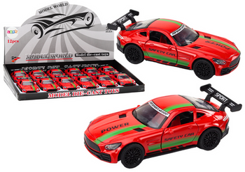 Sports Car Car 1:32 Action Figure Spoiler Metal Red Sounds