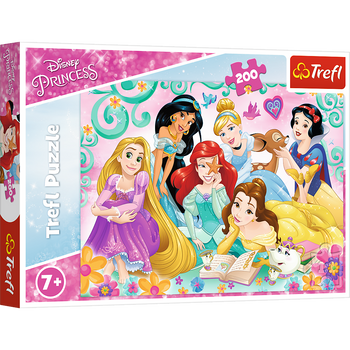 Puzzle - 200 Fröhliche Welt der Prinzessinnen - Disney Princess Trefl 13268