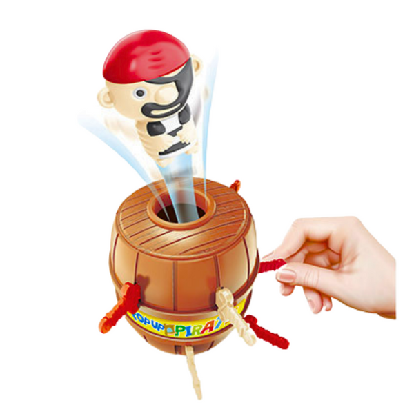 Familien-Arcade-Spiel Jumping Pirate Barrel Schwerter