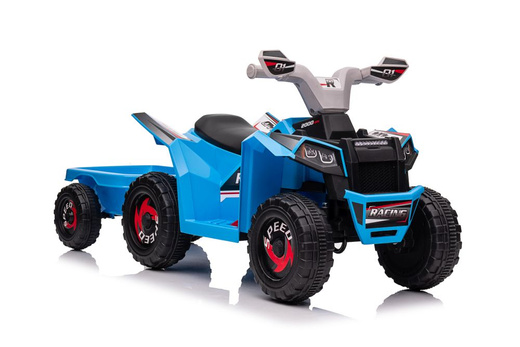 XMX630T Blue Battery Quad Bike With Trailer