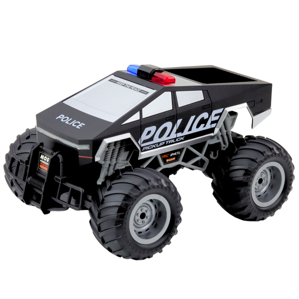 Offroad RC Polizeiauto Ferngesteuert Schwarz 1:16