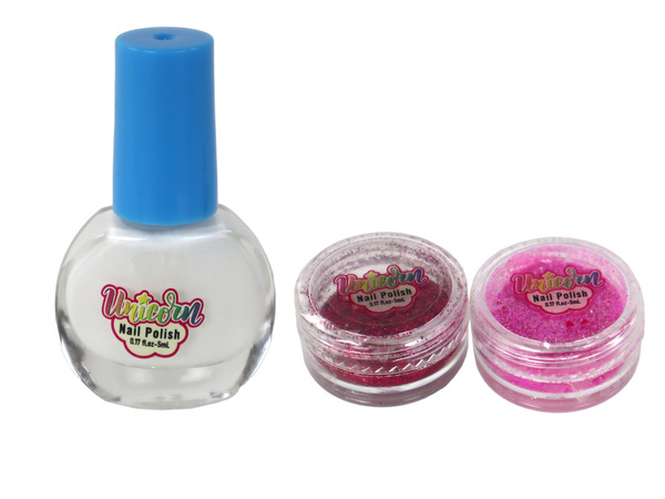 Beauty Set Nagellack, lose Glitzerschablonen