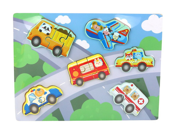 Wooden Colorful Jigsaw Puzzle For Children Mix Patterns