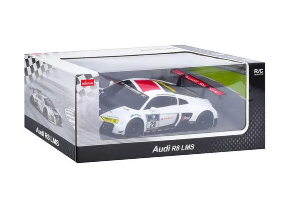 Auto R/C 1:24 Ferngesteuerter Sport AUDI R8 LMS Weiß und Schwarz