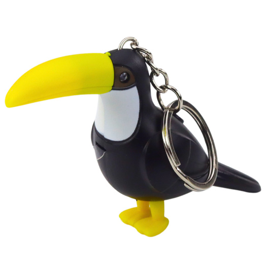 Toucan Backpack Keychain LED Flashlight Sounds