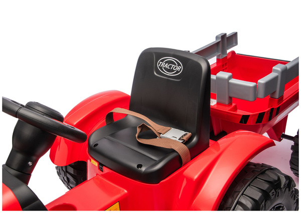 CH9959B Akku-Traktor mit Anhänger, rot, 24 V