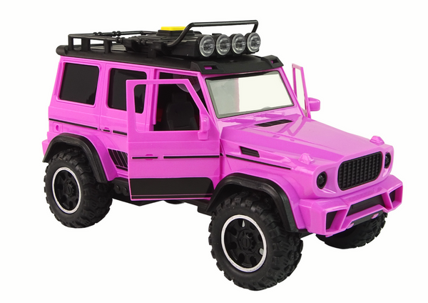 Geländewagen 1:14 mit Friktionsantrieb, Pink