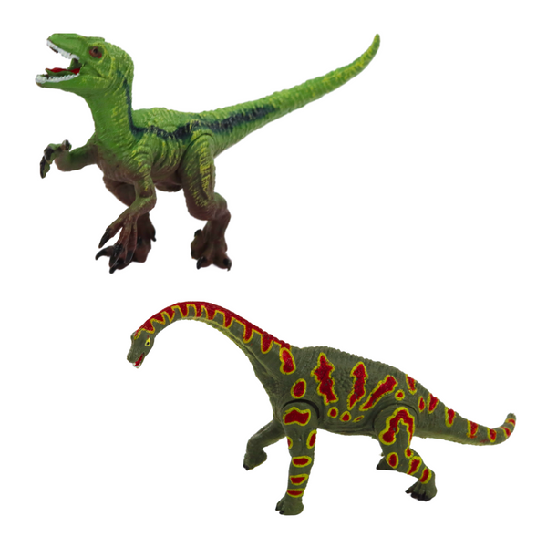 Satz Dinosaurierfiguren mit beweglichen Beinen und Mündern, 4-tlg
