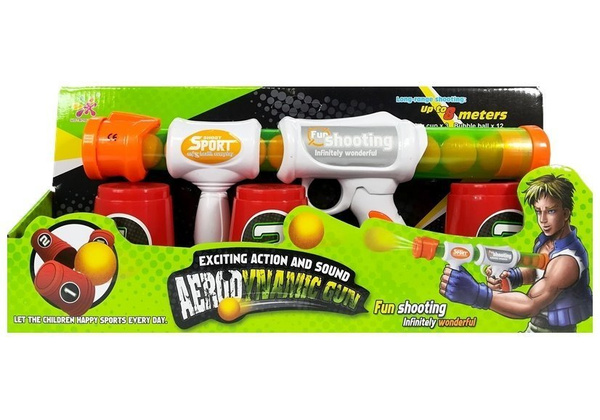 Soft Ball Gun Rifle Practice Your Aim Target Cups