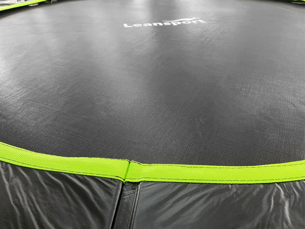 LEAN Sport Max Trampolin 14 Fuß Schwarz-Grün