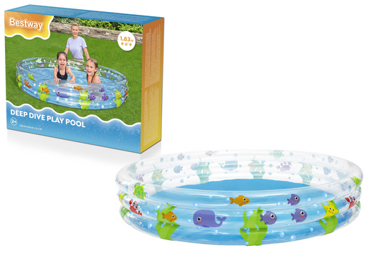 Sea World Inflatable Pool 183 x 33 cm Bestway 51005