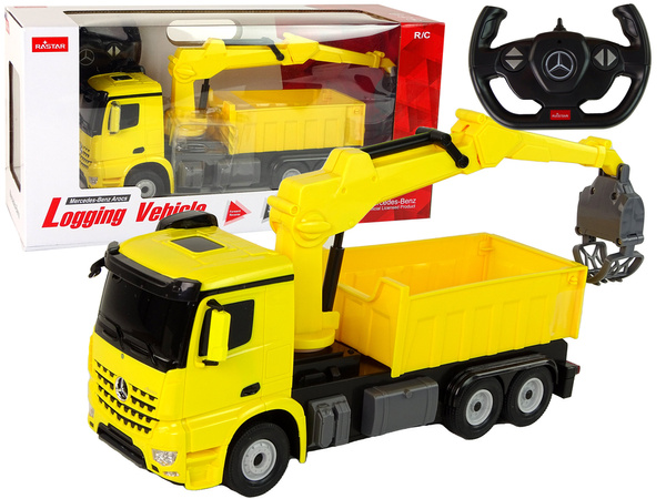 Mercedes Rastar Yellow Grapple Truck