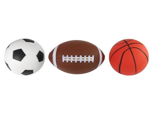 Soft Sports Ball Set 3in1 Fußball Basketball