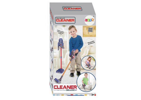 Upright Toy Vacuum Cleaner Lights Sounds Black