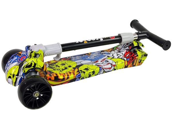 Tricycle Luminous Wheels Yellow Skull Graphics