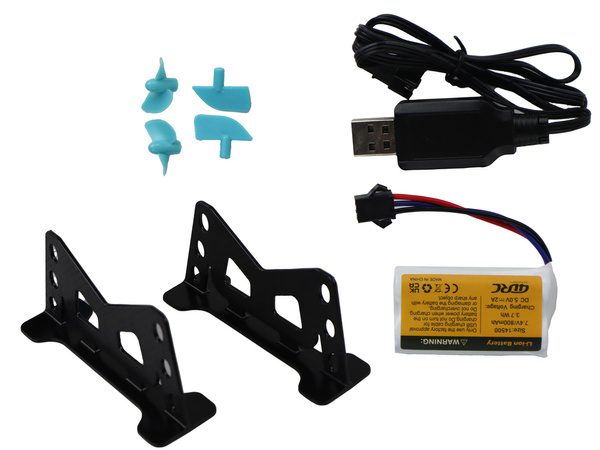 RC Wasserboot 2.4G Gelb-Türkis wasserdichte Fernbedienung