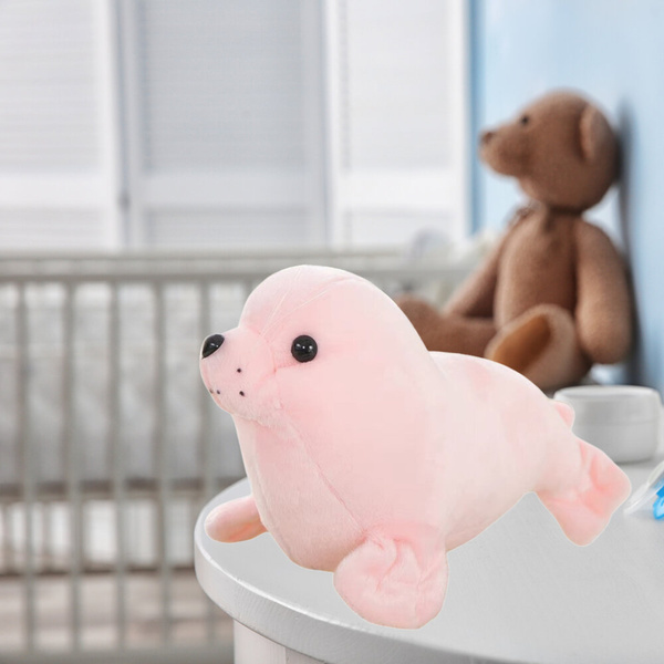 Plush Seal Plush Toy Plushie Mascot Cuddly Toy Pink 24cm