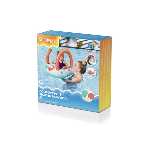 Aufblasbarer Ponton mit Sonnendach, 84 x 67 cm, Bestway 34203