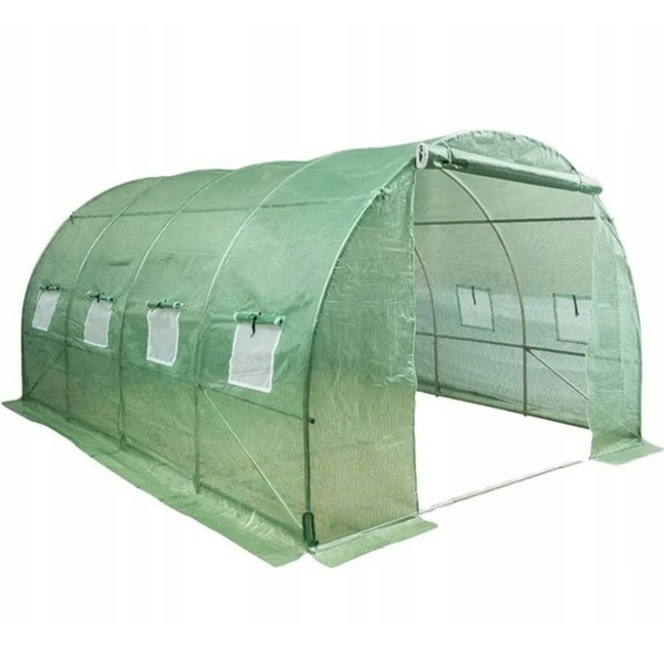 Folientunnel Gartengewächshaus 4x2,5x2m Folie 10m² UV-4 Premium
