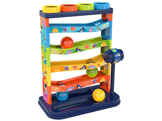 Bunte Ballrutsche Lernrassel