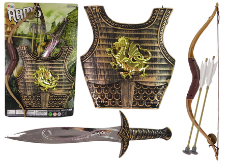 Samurai-Ritter-Kostüm Bogen-Schwert-Set