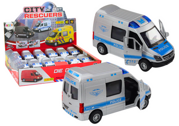 Police Car 1:32 Opening Doors Lights Sounds Drive