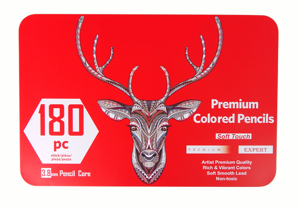 Zestaw Małego Artysty W Metalowym Pojemniku Kredki 180szt.