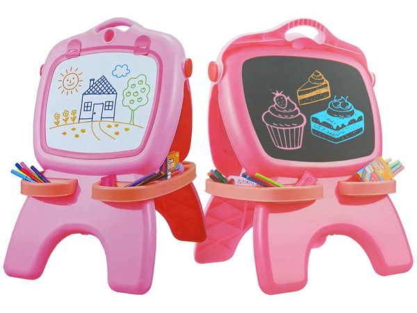 Doppelseitige Magnetische Kreidetafel Rosa Schablonen