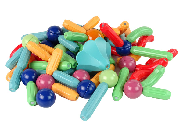 Magnetische Kunststoff-Konstruktionsblöcke mit 78 Elementen