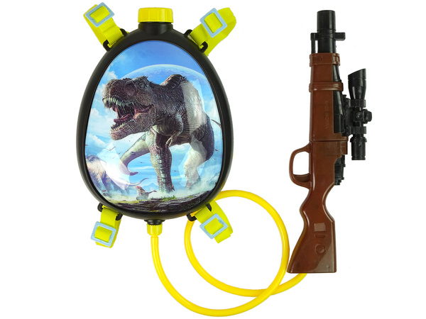 Water Gun Brown Magazine in Backpack Harness Dinosaurs