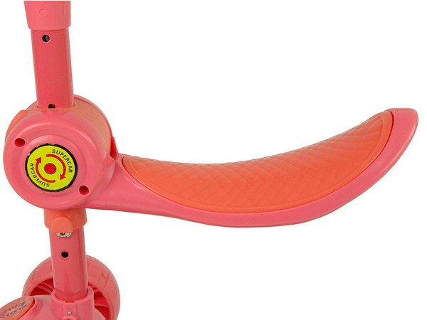 Three-wheeled balance scooter Saddle Pink Music Diodes Rabbit