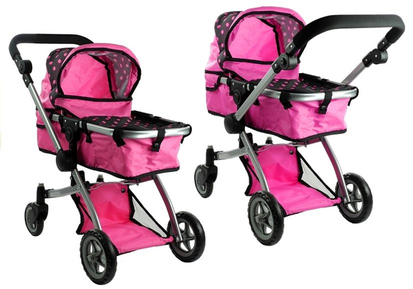 2in1 Doll Bogie and Stroller Alice - Pink